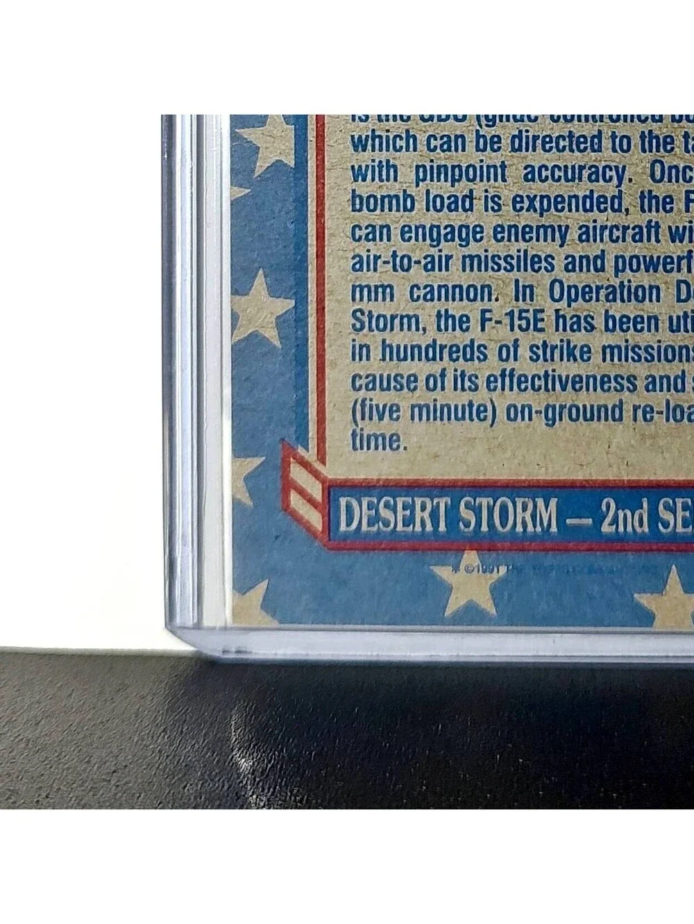 F-15 Dual-Role Eagle 1991 Topps Desert Storm #117 Card